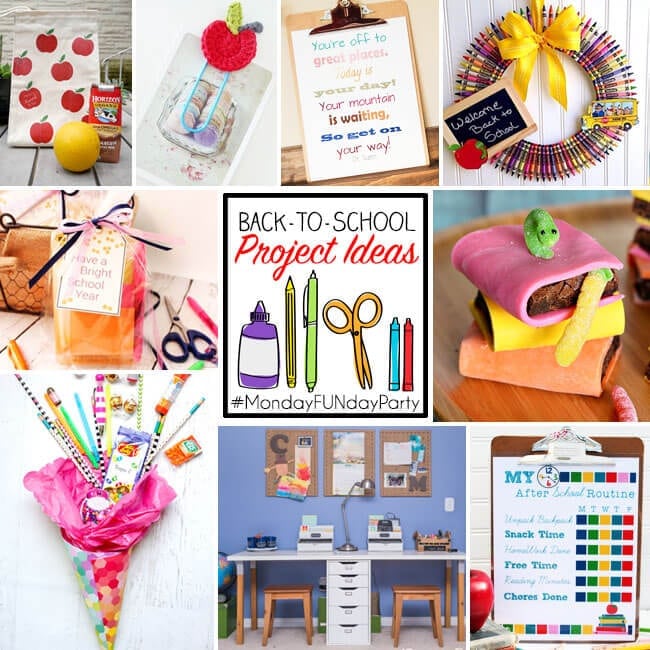 Back To School Projects from Monday Funday Link Party All different kinds of back to school project ideas for you to make!