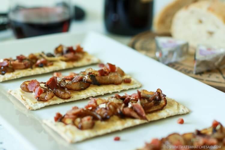 Bacon and Onion Tart Appetizer-18