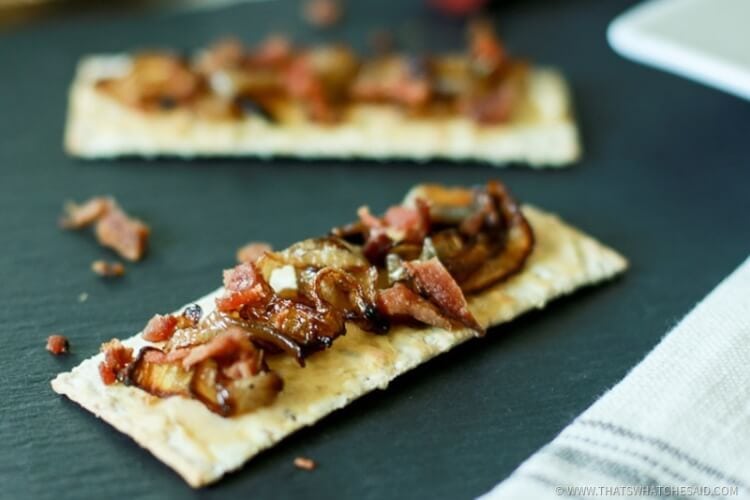 Bacon and Onion Tart Appetizer-6
