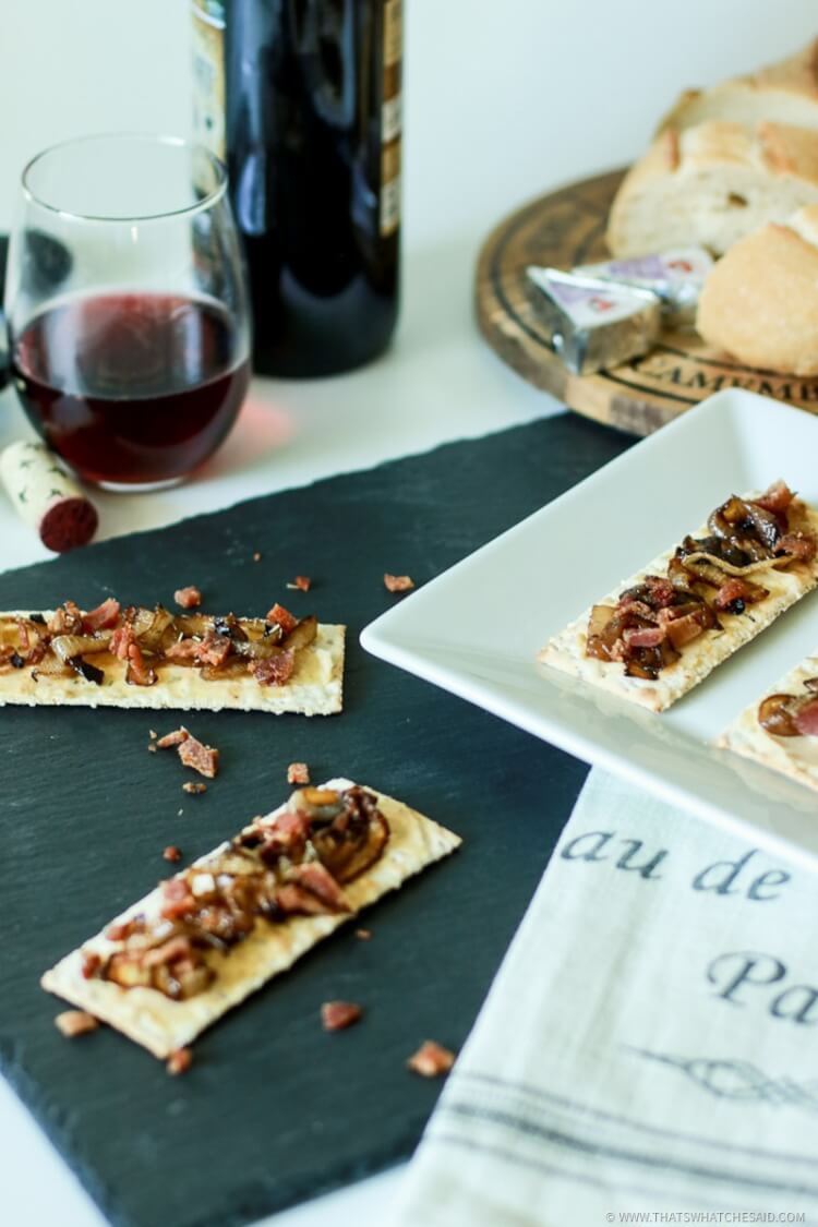 Bacon and Onion Tart Appetizer-8
