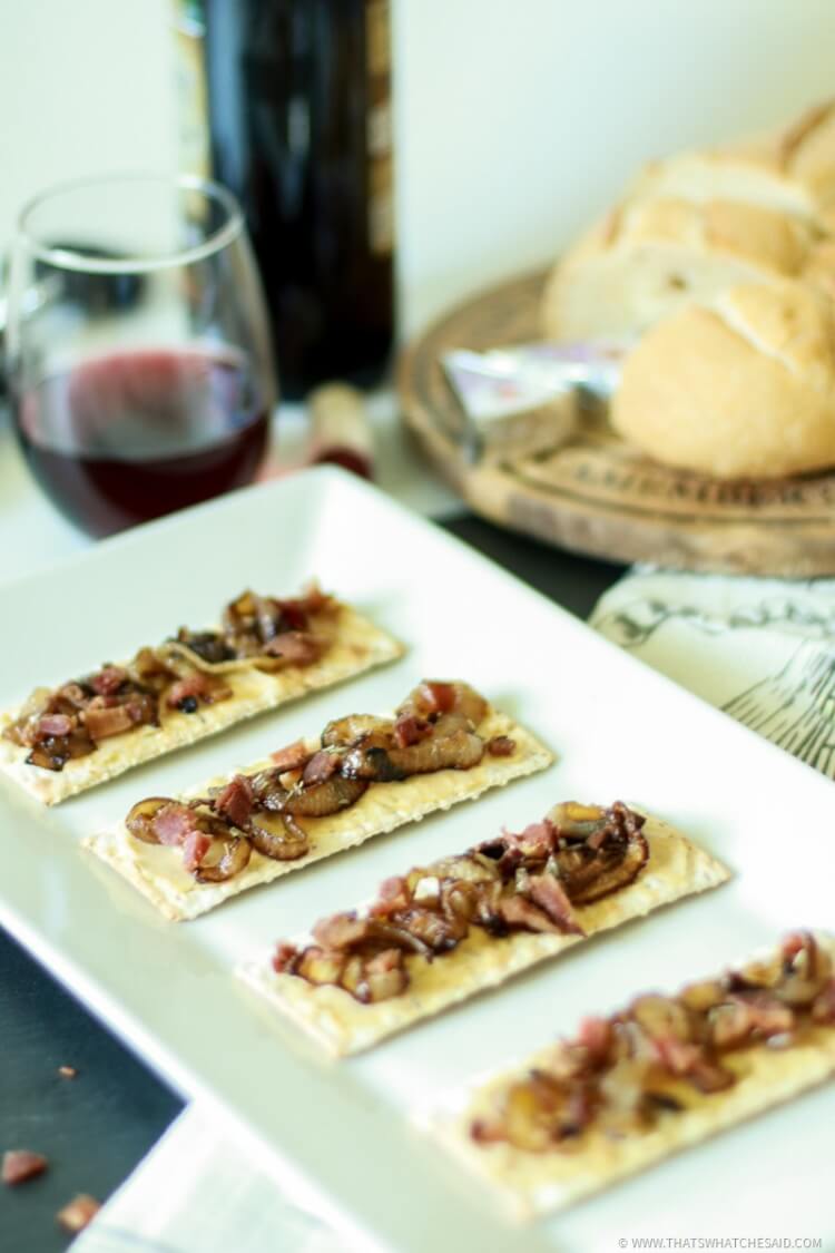 Bacon and Onion Tart Appetizer-9