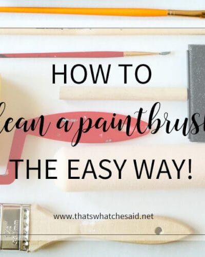 The easiest way to clean a paintbrush with no scrubbing!