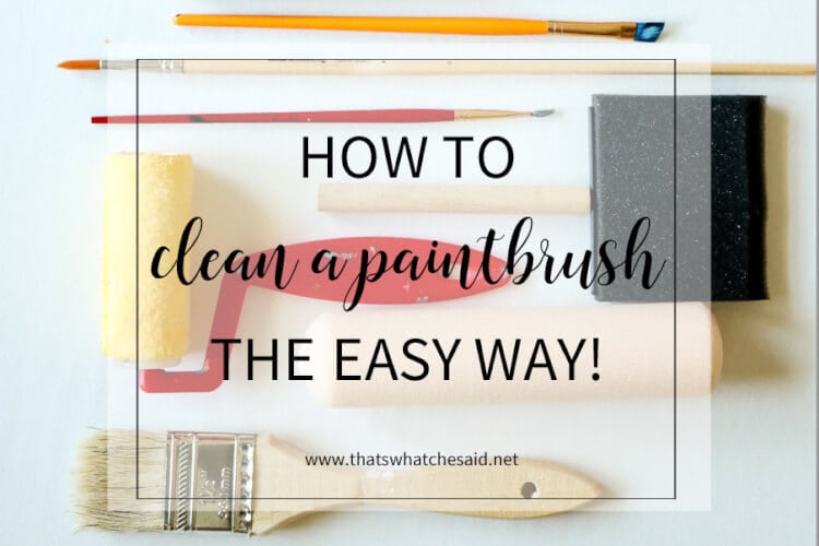 The easiest way to clean a paintbrush with no scrubbing!