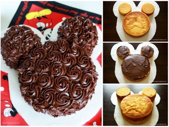 Make a classy version of our favorite cartoon icon! Mickey Mouse! This cake is really easy! 