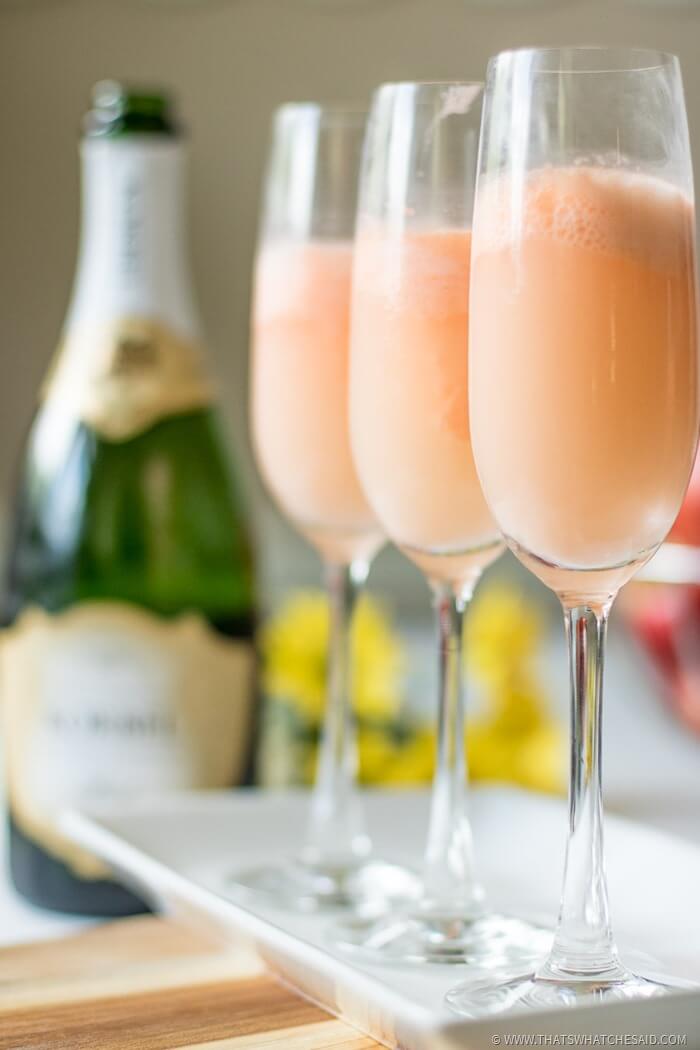 Brunch Mimosa over Sherbert