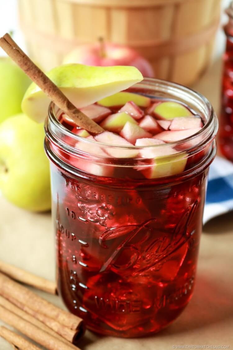 Cinnamon Apple Sangria Recipe - Perfect fall drink