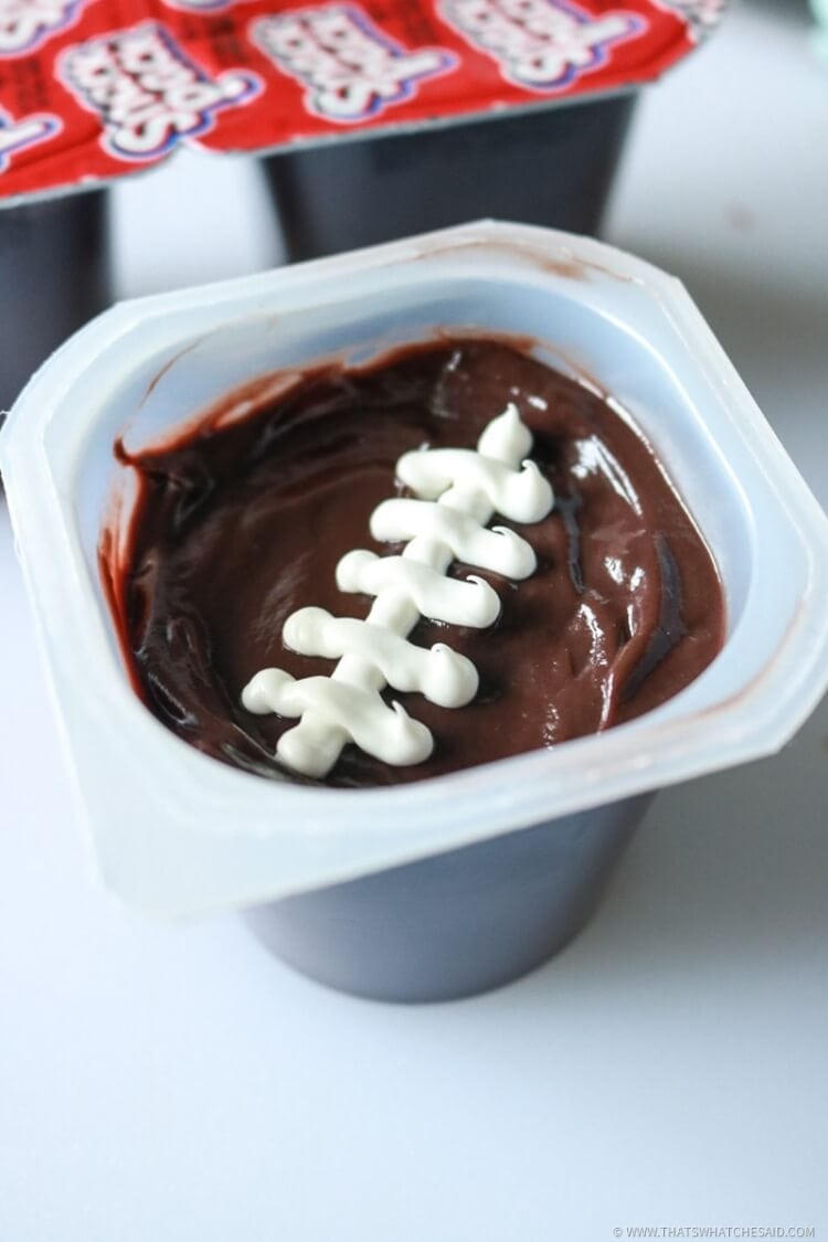 Create Football Pudding Treats