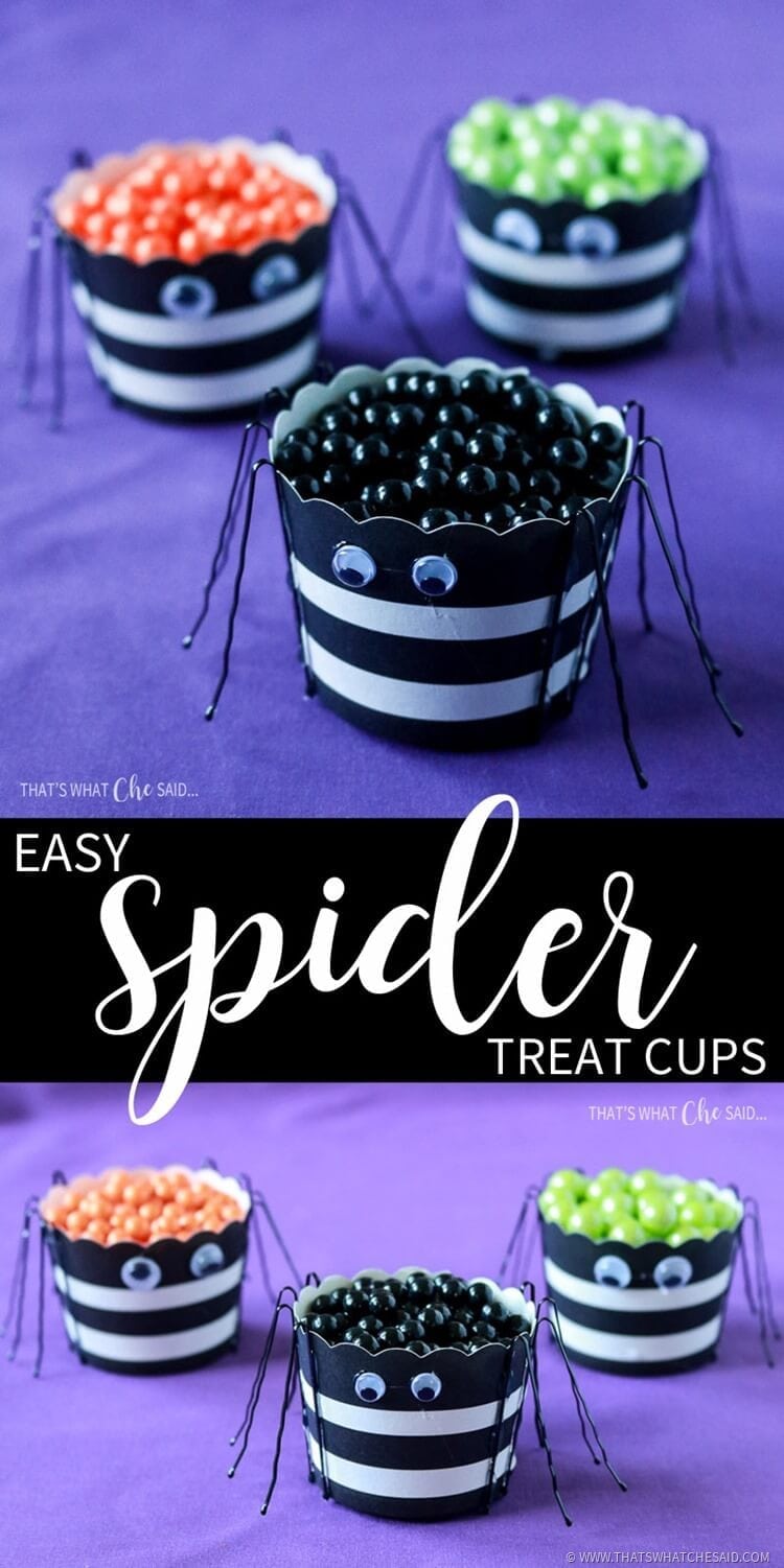 DIY Spider Treat Cups