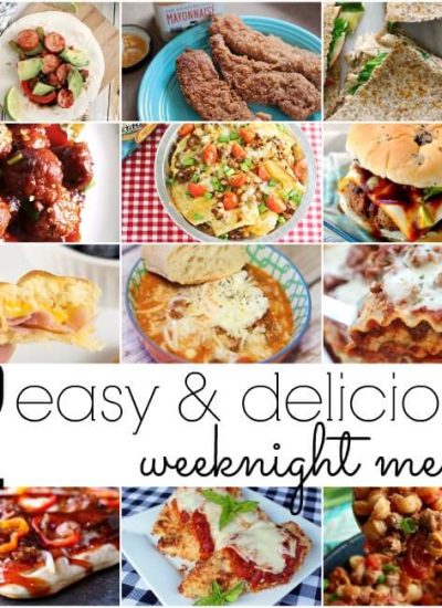easy recipes that are perfect for busy weeknight dinner ideas!