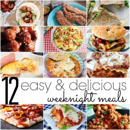 easy recipes that are perfect for busy weeknight dinner ideas!