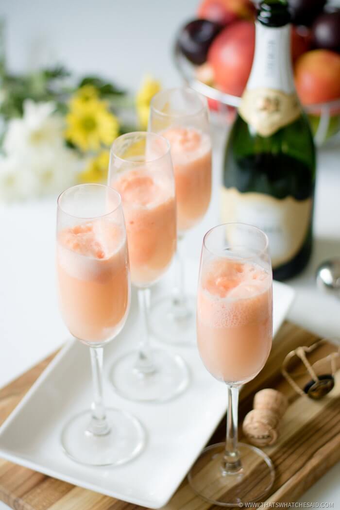 Fresh Spin on the Classic Mimosa - Mimosa Floats