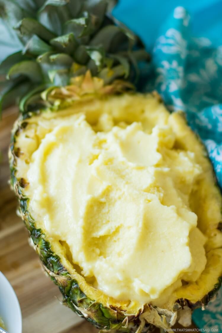 Use a Pineapple Shell as a serving dish
