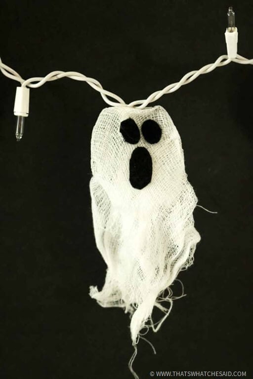 Cheesecloth-Ghost-Lights-Easy-Halloween-Craft.jpg Halloween Garland Idea - Light up string of ghost lights