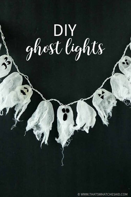 DIY Ghost String Lights | Easy Halloween Garland - That's What {Che ...