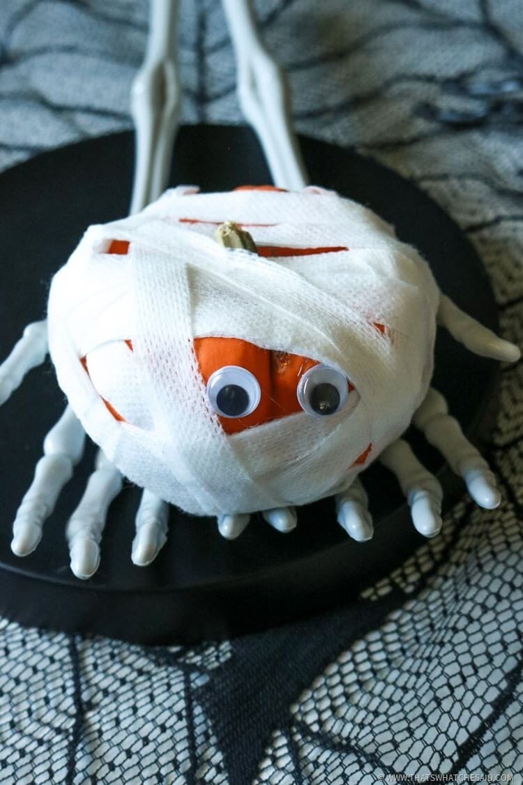 Halloween Kids Activity - Mummy Pumpkin