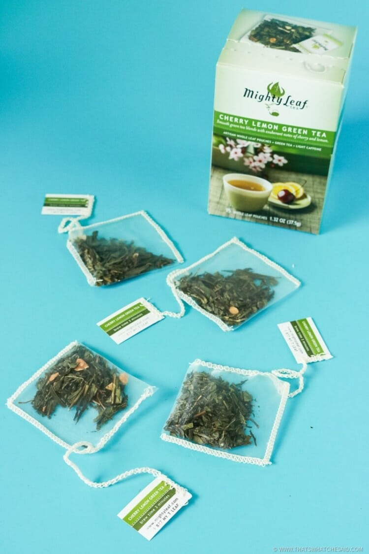 Lemon Cherry Green Tea Bags