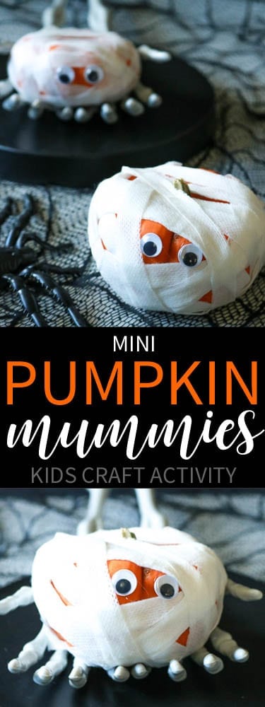 Mini Pumpkin Mummies Kid's Activity