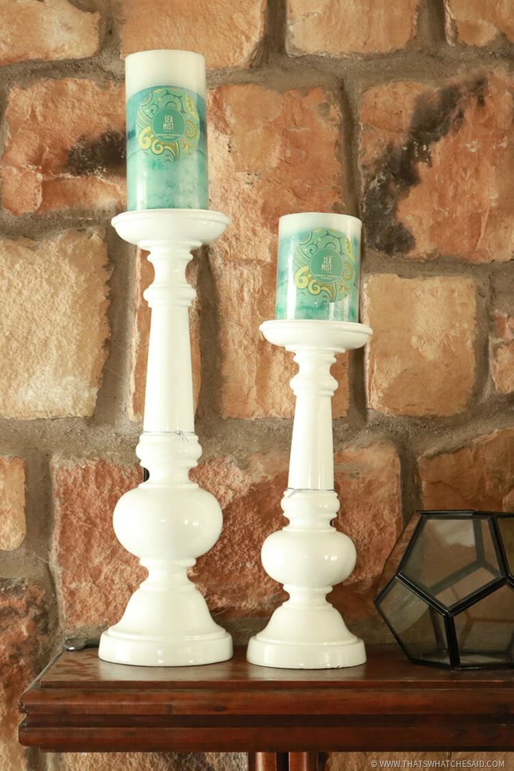 Vary heights of Mantel Accessories to create interest