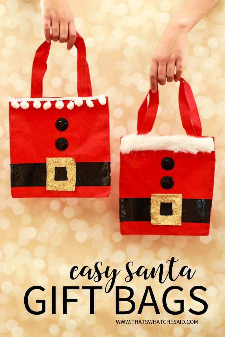 Santa Belt Gift Wrap