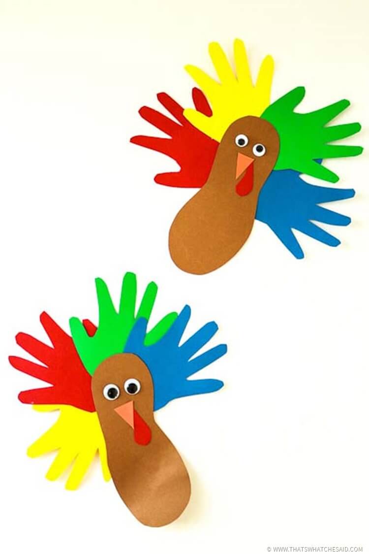 Make a Turkey Keepsake with Hand and Footprints