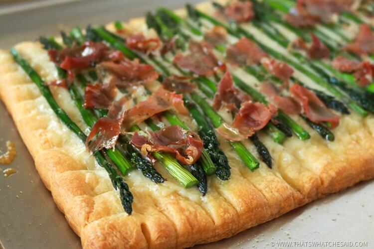 Proscuitto Asparagus Tart recipe