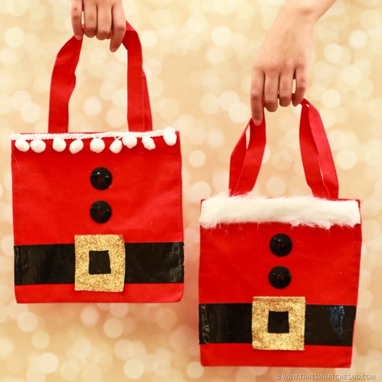 Santa Gift Bags Christmas Gift Wrap Idea That s What Santa Gift Bags Christmas Gift Wrap Idea That s What