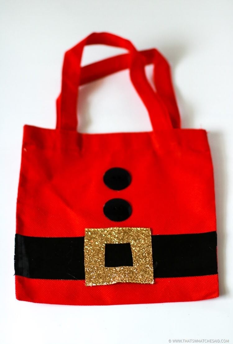 Santa Sack Gift Bag Idea