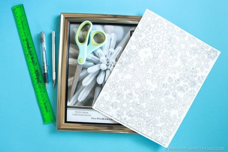 How to Make a Coloring Page Photo Frame