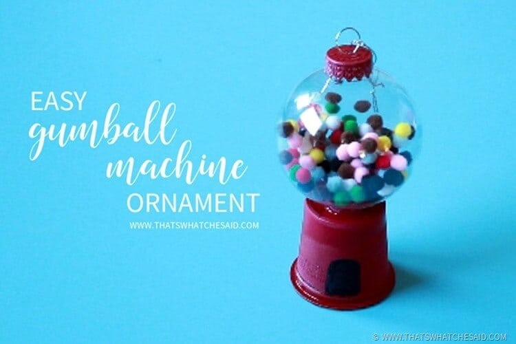 Mini Red Solo Cup Gumball Machine Ornament - Crafty Morning