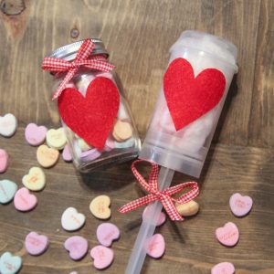 Party Poppers with Heart Felt Stickers