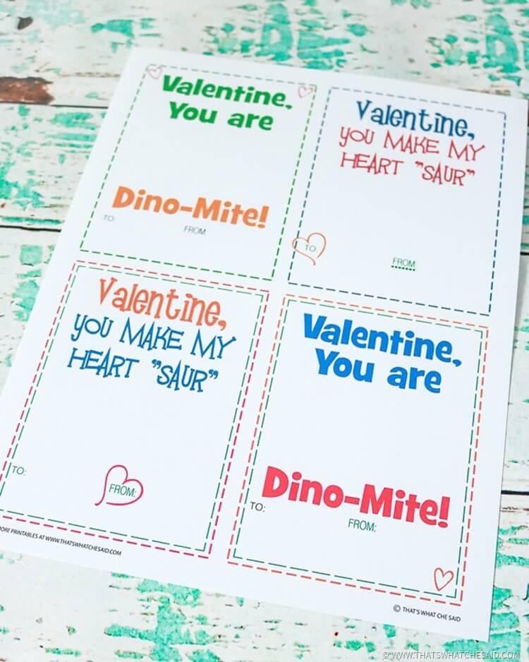 Non Candy Valentine Idea Free Printable