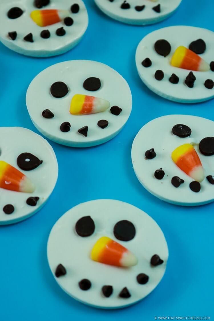 Snowmen Bark Candy