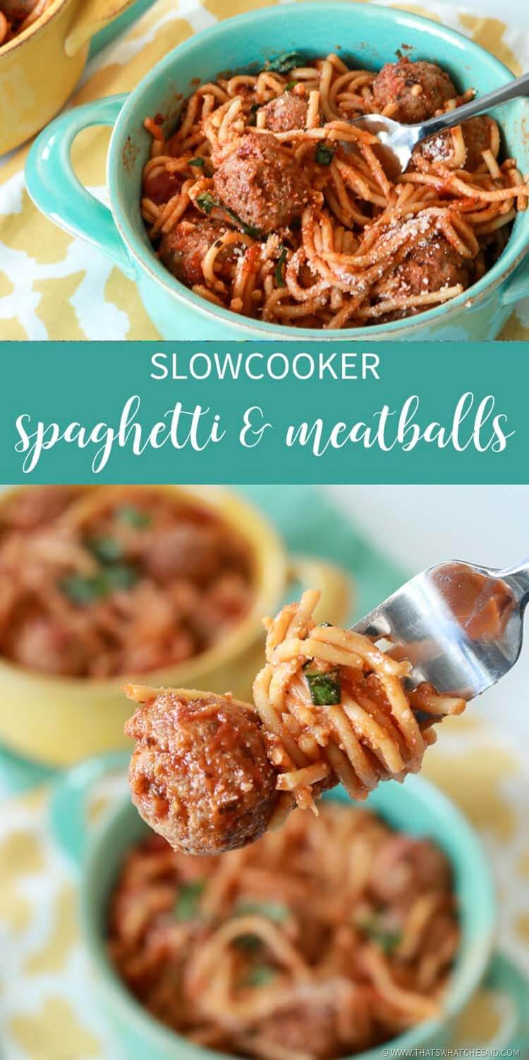 Spaghetti & Meatballs in a Crock Pot