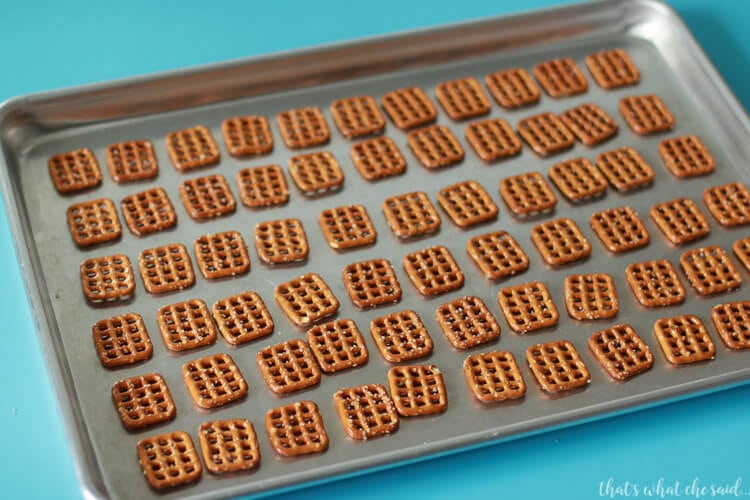 Basketball Pretzel Bites are a great Basketball Treat Idea