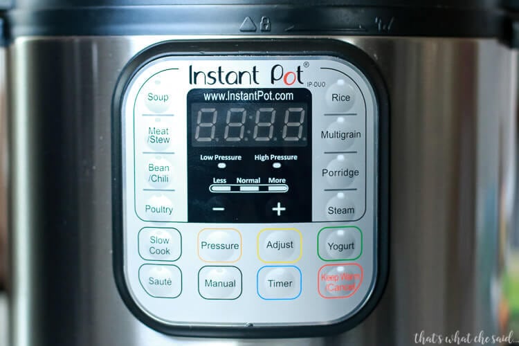 What do all the Buttons do on the Instant Pot