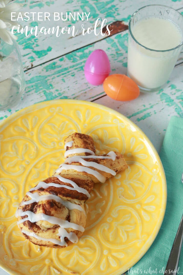 Easter Bunny Rolls - Cinnabunnies for Easter Breakfast