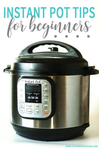 Instant Pot Tips for Beginners | Instant Pot Basics – That's What {Che ...