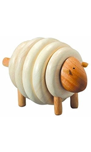 Wooden sheep toy
