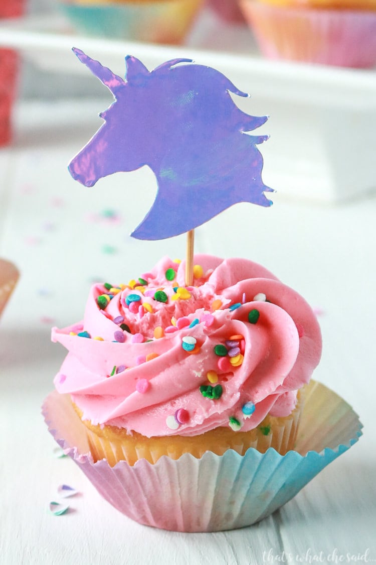 Unicorn Cupcake Toppers