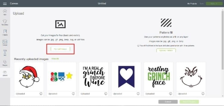 Upload your own SVGs into Cricut Design Space