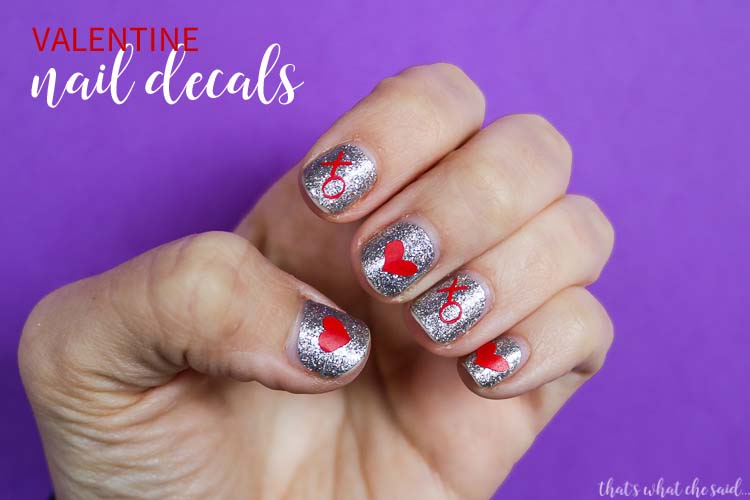 Macute Valentine's Day Nail Stickers Romantic Nail Turkey | Ubuy