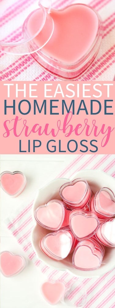 Easiest Homemade Strawberry Lip Gloss