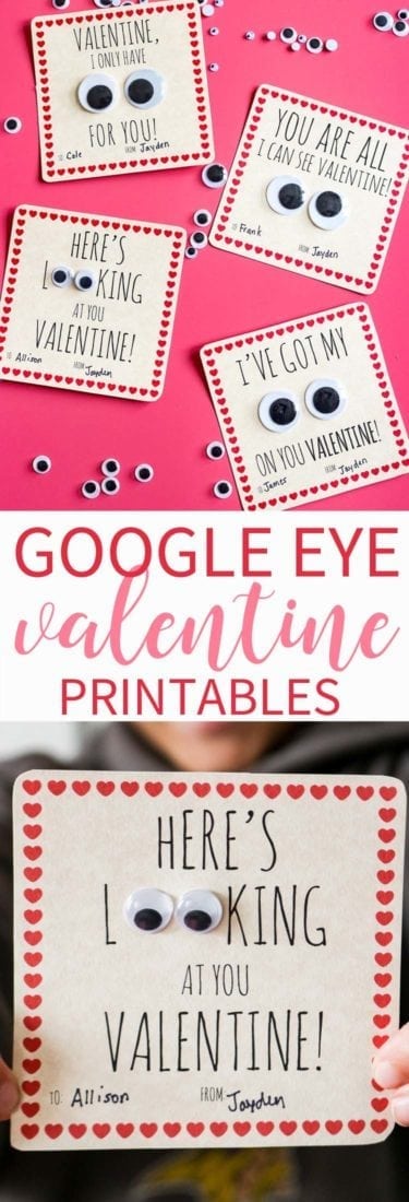 Googly Eye Valentine Free Printable