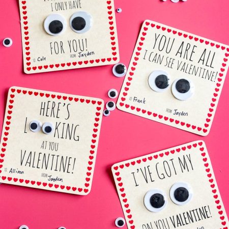 Googley Eyes Printable Valentine Card