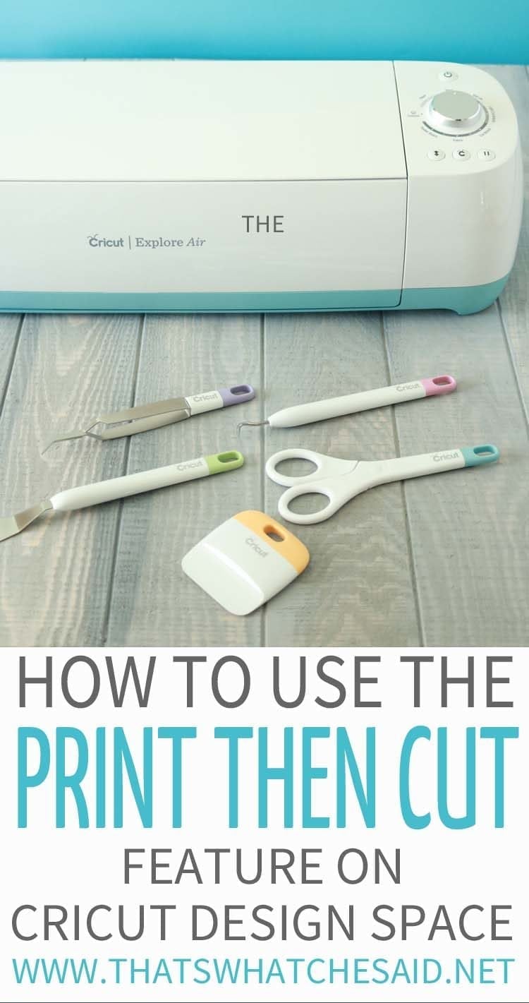 How to use the Print then Cut Feature on Cricut Design Space