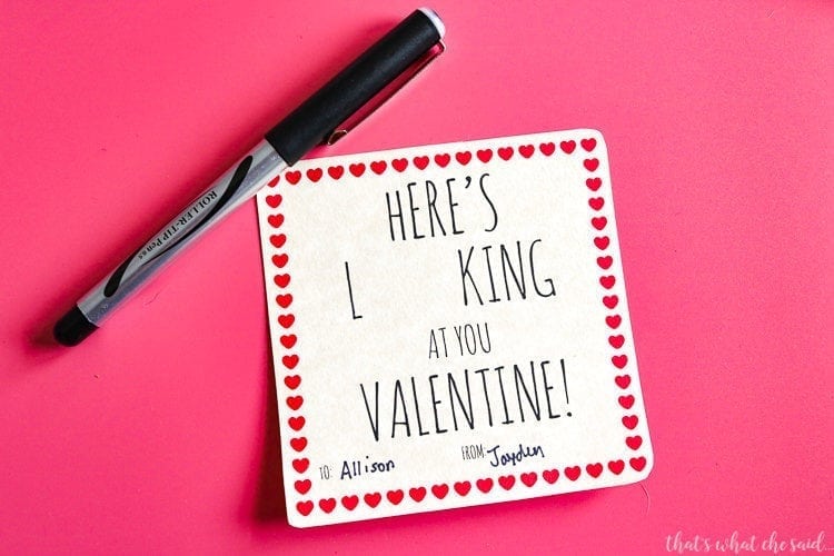 Sing your Non-Candy Valentine Card Ideas