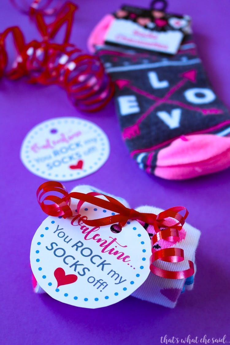 Rock My Socks Off Printable Valentine