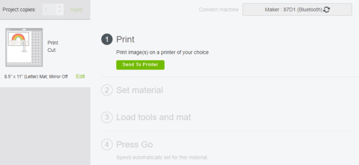 Print Screen on Cricut Design Space