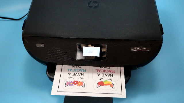 Printer printing print then cut image