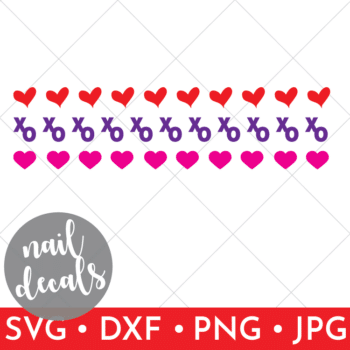 Vector drawing of the DIY Nail Decal SVG files